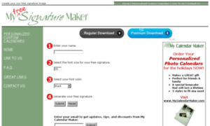 Myfreesignaturemaker.com thumbnail
