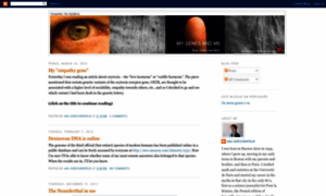 Mygenesandme.blogspot.com thumbnail
