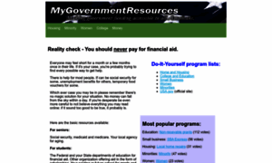 Mygovernmentresources.com thumbnail