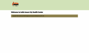 Myhealth.indiainsure.com thumbnail