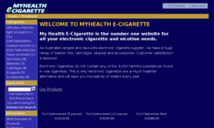 Myhealthecigarette.com thumbnail