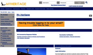 Myheritage.heritage.edu thumbnail