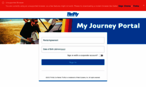 Myjourney.thrifty.com.au thumbnail