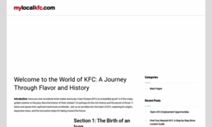 Mylocalkfc.com thumbnail