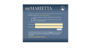Mymarietta.marietta.edu thumbnail