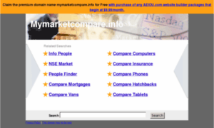 Mymarketcompare.info thumbnail