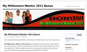 Mymillionairementor2011bonus.com thumbnail