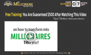 Mymillionairementors.info thumbnail