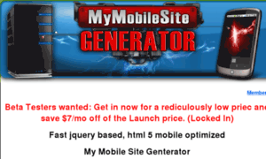 Mymobilesitegenerator.com thumbnail