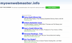 Myownwebmaster.info thumbnail