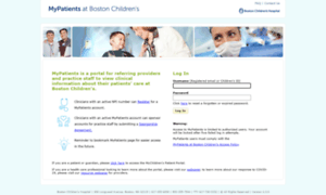 Mypatients.childrenshospital.org thumbnail
