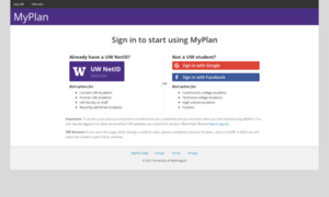 Myplan.uw.edu thumbnail