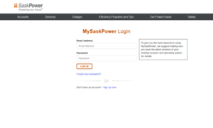 Mypoweraccount.saskpower.com thumbnail