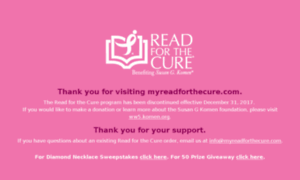 Myreadforthecure.com thumbnail