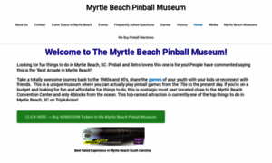 Myrtlebeachpinballmuseum.org thumbnail