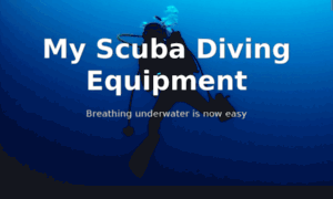 Myscubadivingequipment.com thumbnail