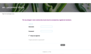 Myshoppervoice.customervoice360.com thumbnail