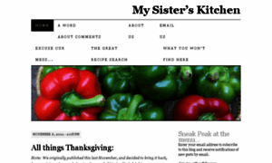 Mysisterskitchen.wordpress.com thumbnail