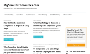 Mysmallbizresources.com thumbnail