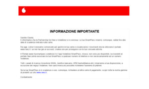 Mysmartpass.vodafone.it thumbnail