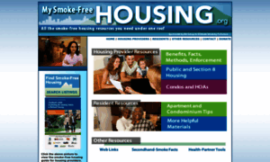 Mysmokefreehousing.org thumbnail