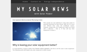 Mysolarenergynews.yolasite.com thumbnail