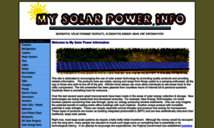 Mysolarpower.info thumbnail