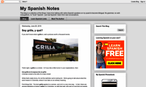 Myspanishnotes.blogspot.be thumbnail