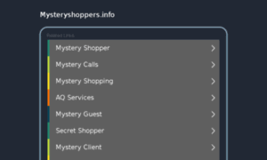 Mysteryshoppers.info thumbnail