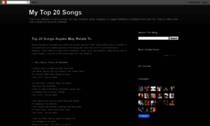 Mytop20songs.blogspot.com thumbnail