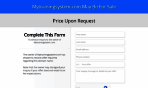 Mytrainingsystem.com thumbnail