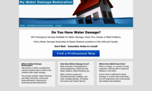 Mywaterdamagerestoration.com thumbnail