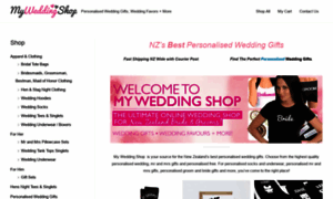 Myweddingshop.co.nz thumbnail