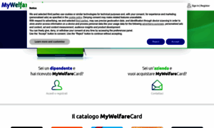 Mywelfarecard.mygiftcard.it thumbnail