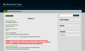 Mywindowspage.com thumbnail