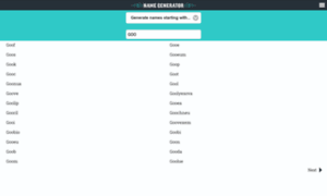Name-generator.org thumbnail