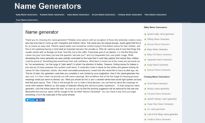 Name-generators.net thumbnail