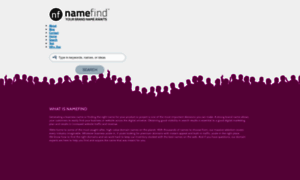 Namefind.com thumbnail