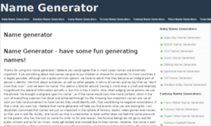 Namegenerator1.com thumbnail