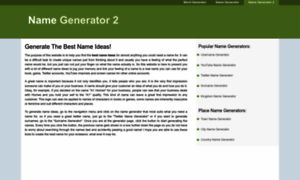 Namegenerator2.com thumbnail