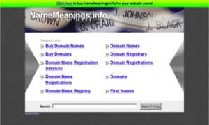 Namemeanings.info thumbnail