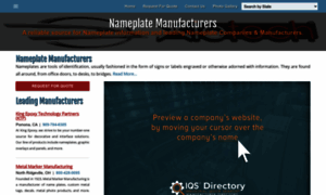 Nameplate-manufacturers.com thumbnail