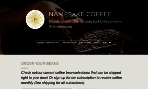 Namesakecoffee.com thumbnail