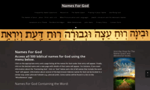 Namesforgod.net thumbnail