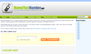 Namethatnumber.net thumbnail