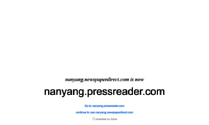 Nanyang.newspaperdirect.com thumbnail