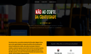 Naoaocortedagratuidade.meurio.org.br thumbnail