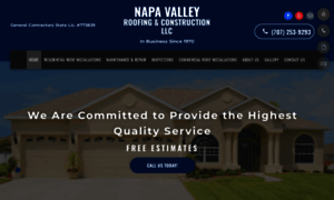 Napavalleyroofing.com thumbnail