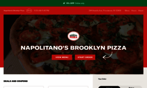 Napolitanosbrooklynpizzamenu.com thumbnail