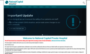 Nationalcapitalprivatehospital.com.au thumbnail